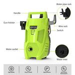 DayPlus Hochdruckreiniger Elektrischer Strahlwasserreiniger 200 Bar 3000 PSI 3000 W Für Terrasse Auto Garten - flohmarkt-deutschland.shop