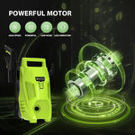 DayPlus Hochdruckreiniger Elektrischer Strahlwasserreiniger 200 Bar 3000 PSI 3000 W Für Terrasse Auto Garten - flohmarkt-deutschland.shop