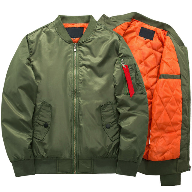 2021 Men's Casual Plus Size Bomber Jacket
