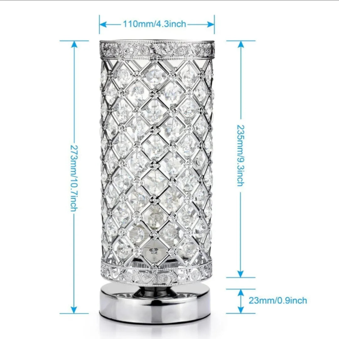 LED Modern Touch Decorative Lamp in Pink Crystal Design