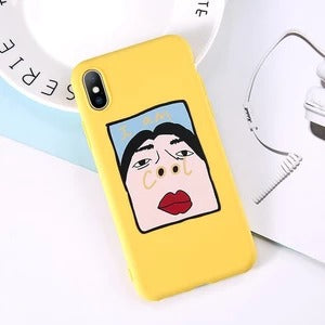 Cartoon Painted Phone Case for iPhone 11 Pro Max & S10 Plus