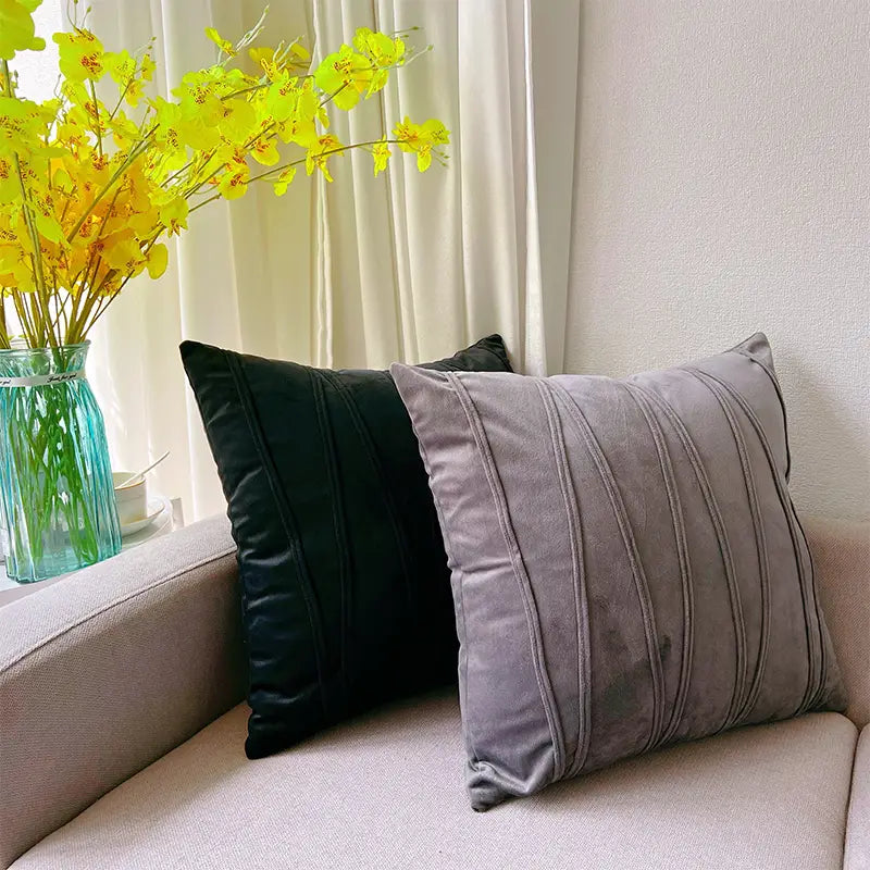 Velvet Throw Pillow Case for Living Room & Office (1pc)