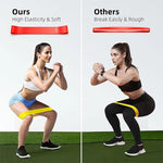 Different Resistance Bands Yoga Band Fitness Exercise Training Hip Tension Band Leg Squat Dance Elastic Loop Stretch Band - flohmarkt-deutschland.shop