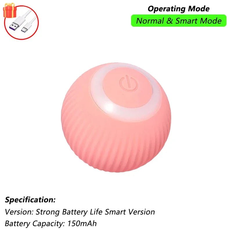 Dog Cat Interactive Ball Toy Automatic Rolling Ball Faux Tail Rechargeable Smart Pet Electric Toy Dog Cat Training Imitate Mouse - flohmarkt-deutschland.shop