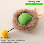 Dog Cat Interactive Ball Toy Automatic Rolling Ball Faux Tail Rechargeable Smart Pet Electric Toy Dog Cat Training Imitate Mouse - flohmarkt-deutschland.shop