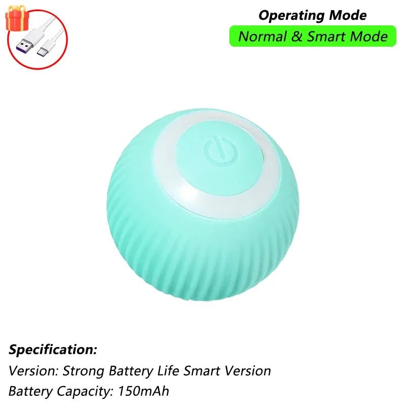 Dog Cat Interactive Ball Toy Automatic Rolling Ball Faux Tail Rechargeable Smart Pet Electric Toy Dog Cat Training Imitate Mouse - flohmarkt-deutschland.shop