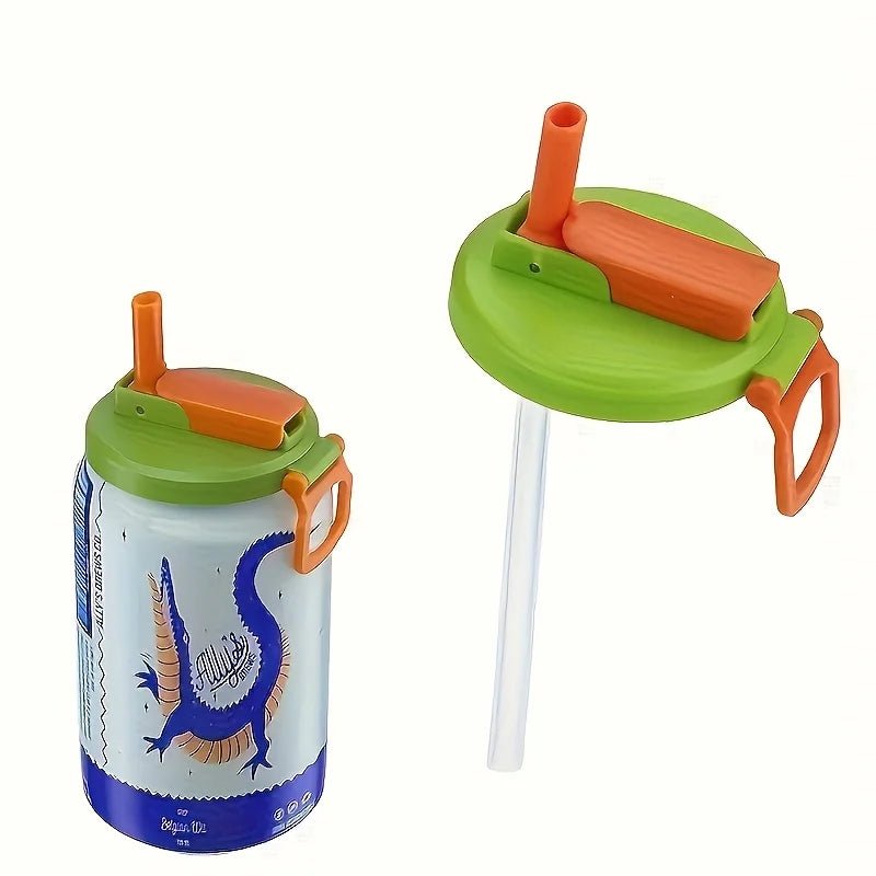 Dosendeckel wiederverwendbar mit Strohhalm für Getränke Saft Soda - flohmarkt-deutschland.shop