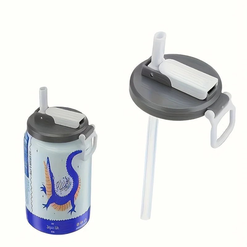 Dosendeckel wiederverwendbar mit Strohhalm für Getränke Saft Soda - flohmarkt-deutschland.shop