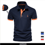 Dropshipping Polo Giraffe Shirt Men Quality Embroidery Summer Short Sleeve Polo Casual Business Social Mens Polos BR Size - flohmarkt-deutschland.shop