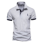 Dropshipping Polo Giraffe Shirt Men Quality Embroidery Summer Short Sleeve Polo Casual Business Social Mens Polos BR Size - flohmarkt-deutschland.shop