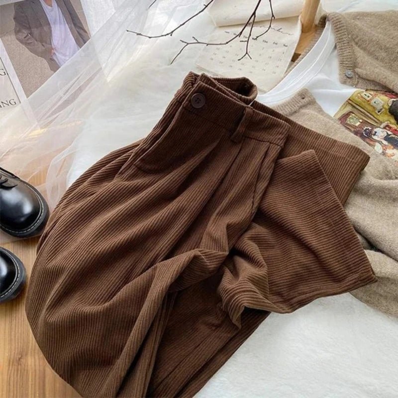 Dünne/Dicke Winter Gefüttert Breite Bein Hosen CasualThicken Warme Baggy Jogginghose Frauen HighWaist Koreanische Lamm Flusen Gerade Pantalones - flohmarkt-deutschland.shop