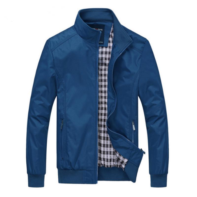 Men's Plus Size Casual Jacket with Stand Collar