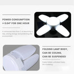 E27 Fan Shape Foldable 28W LED Bulb AC220V/110V Deformation for Home Ceiling Lights Warehouse and Garage White Light 6500K Bulb - flohmarkt-deutschland.shop