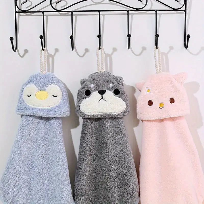 Cartoon Animal Fingertip Towel for Kids (1pc)