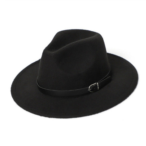 Women's Vintage Wool Felt Wide Brim Hat for Fall/Winter