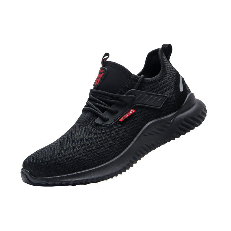 Men's Safety Shoes with Steel Toe, Lightweight & Slip-Resistant