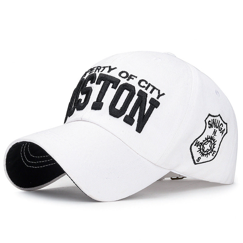 Korean Style Multi-Color Sun Baseball Cap with Embroidery