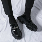 Echt leders chuh für Männer erhöhen atmungsaktive Freizeit lederschuhe Trend grün britische Big Head Schuhe Männer lässige Lederschuhe - flohmarkt-deutschland.shop