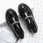 Echt leders chuh für Männer erhöhen atmungsaktive Freizeit lederschuhe Trend grün britische Big Head Schuhe Männer lässige Lederschuhe - flohmarkt-deutschland.shop