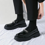 Echt leders chuh für Männer erhöhen atmungsaktive Freizeit lederschuhe Trend grün britische Big Head Schuhe Männer lässige Lederschuhe - flohmarkt-deutschland.shop