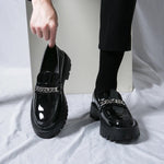 Echt leders chuh für Männer erhöhen atmungsaktive Freizeit lederschuhe Trend grün britische Big Head Schuhe Männer lässige Lederschuhe - flohmarkt-deutschland.shop