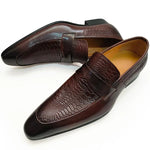 Echtes Leder Schuhe für Männer Kleid Britische Business Party Slip auf Schwarz Punkt Zehe Mode Lässig Formale Anzug Handgemachte Männer Schuhe - flohmarkt-deutschland.shop