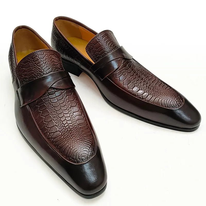 Echtes Leder Schuhe für Männer Kleid Britische Business Party Slip auf Schwarz Punkt Zehe Mode Lässig Formale Anzug Handgemachte Männer Schuhe - flohmarkt-deutschland.shop