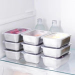 Edelstahl Frischhaltebox luftdicht Kühlschrank Küchen-Organizer - flohmarkt-deutschland.shop