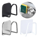 Edelstahl Küchen- und Badezimmer-Gadget: Spülbecken-Schwammhalter, Abtropf-Aufbewahrungsregal & Drahtbürsten-Organizer - flohmarkt-deutschland.shop