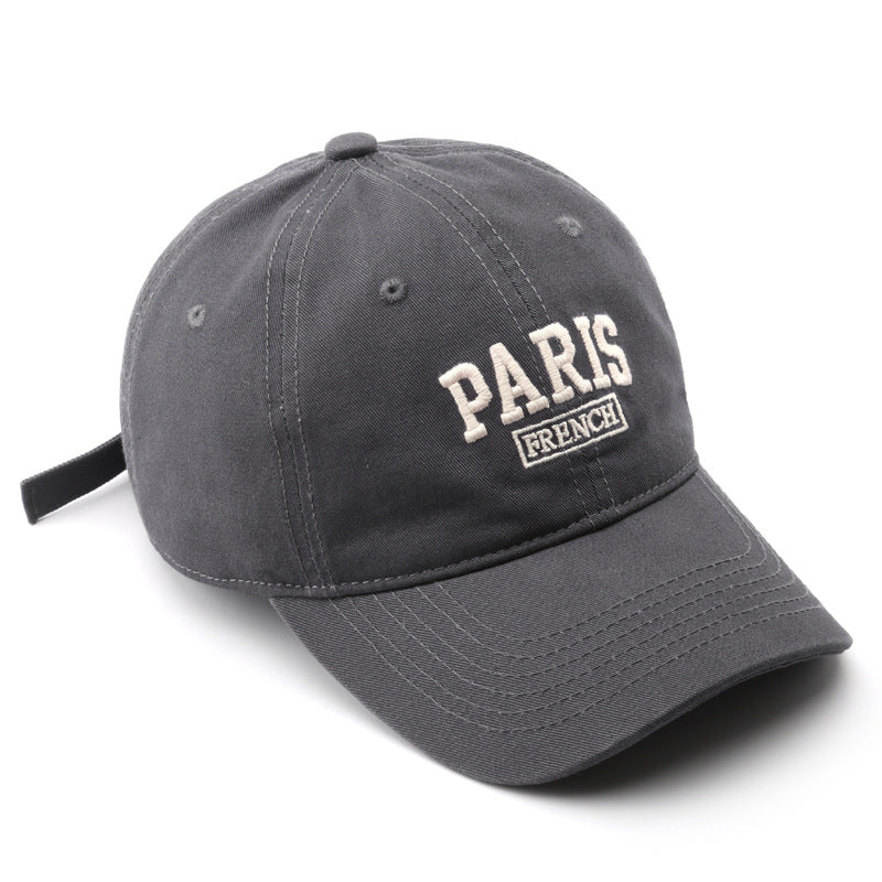 Japanese and Korean Style Spring Autumn Embroidered Cap