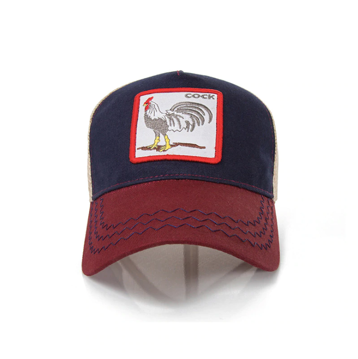 Embroidered Animal Rooster Baseball Cap - Hip Hop Style
