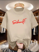 Ein kurzärmeliges Herren-T-Shirt mit Rundhalsausschnitt, das flexibel, bequem, atmungsaktiv, gut belüftet, knitterarm und einen - flohmarkt-deutschland.shop