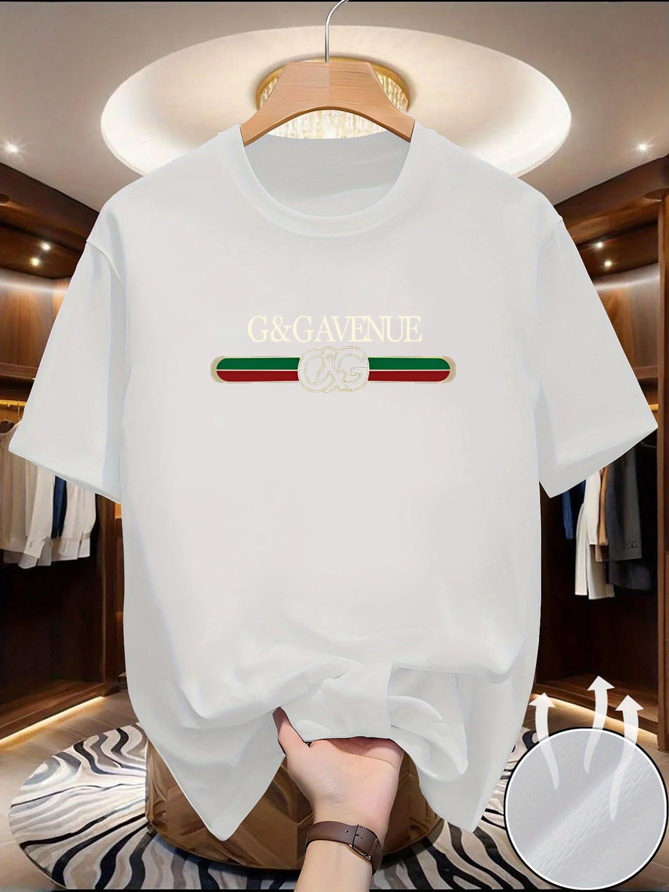 Ein kurzärmeliges Herren-T-Shirt mit Rundhalsausschnitt, stilvolle Elemente und minimalistischem Design. Hergestellt aus bequeme - flohmarkt-deutschland.shop