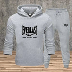Ein neues modisches Fitness-Jogging-Freizeitset für Herren für Herbst und Winter, bestehend aus zweiteiligem Kapuzenpulloinghose - flohmarkt-deutschland.shop