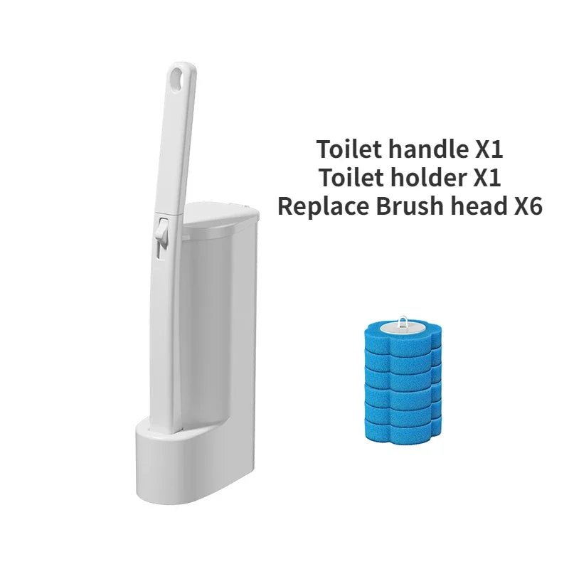 Einweg-Toilettenbürste mit Wechselkopf – Wei - flohmarkt-deutschland.shop
