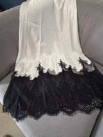 Elegante Spitze-Trim Satin Midi Rock Frauen Sommer Hohe Taille Eingewickelt Hüfte Dünne Lange Röcke Fee Mode Büro Frauen kleidung Neue - flohmarkt-deutschland.shop