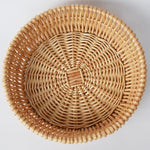 Eleganter Rattankorb Rund Als Desktop Aufbewahrung Für Brot Und Obst - Vielseitige Küchenorganisation - flohmarkt-deutschland.shop
