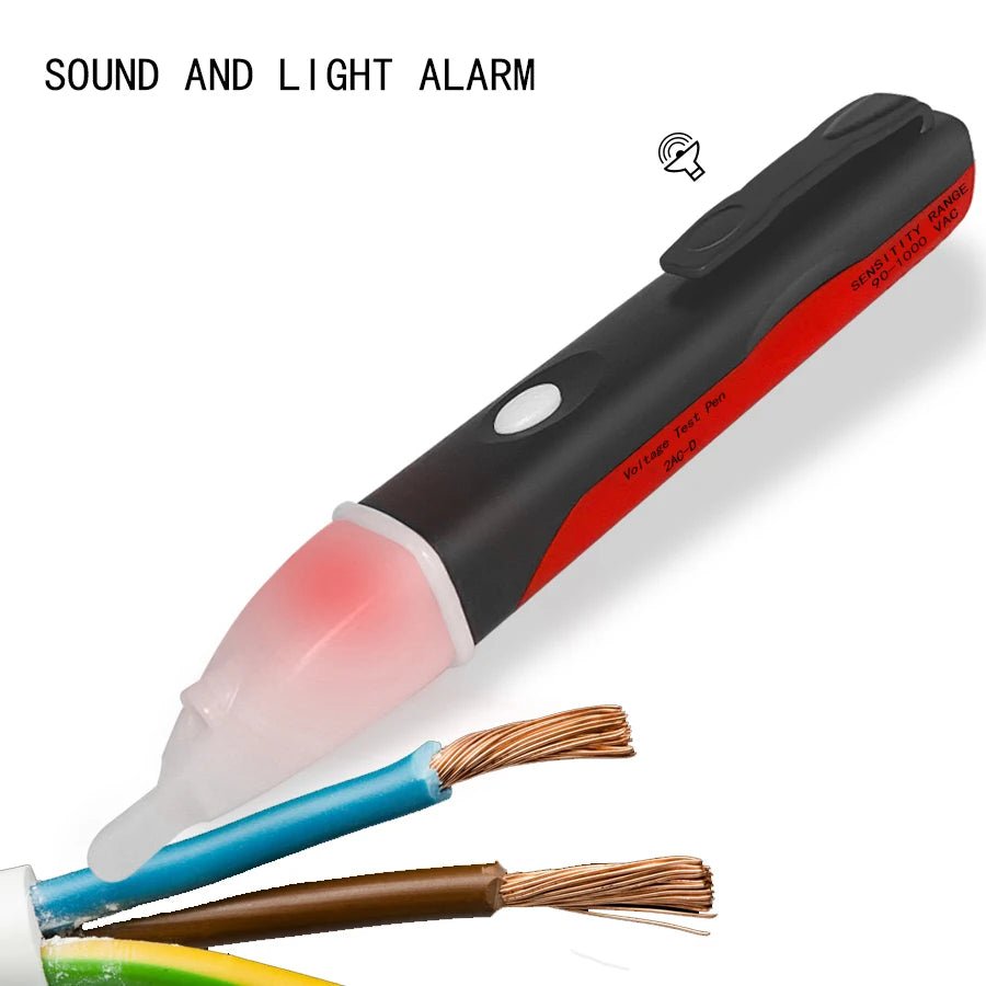 Elektrische Anzeige AC 90–1000 V berührungslose Steckdose Wand AC Steckdose Spannungsdetektor Sensor Tester Stift LED-Licht Teststift - flohmarkt-deutschland.shop