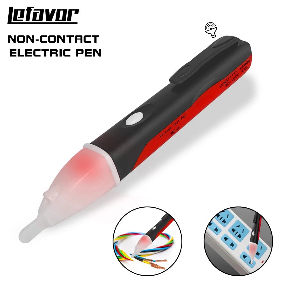 Elektrische Anzeige AC 90–1000 V berührungslose Steckdose Wand AC Steckdose Spannungsdetektor Sensor Tester Stift LED-Licht Teststift - flohmarkt-deutschland.shop