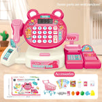 Elektrische Supermarkt-Kasse Spielzeug, Kinder-Spielhaus-Spielzeug Einkaufs-Cartoon-Frosch-Tier-Geschenke für Kinder - flohmarkt-deutschland.shop