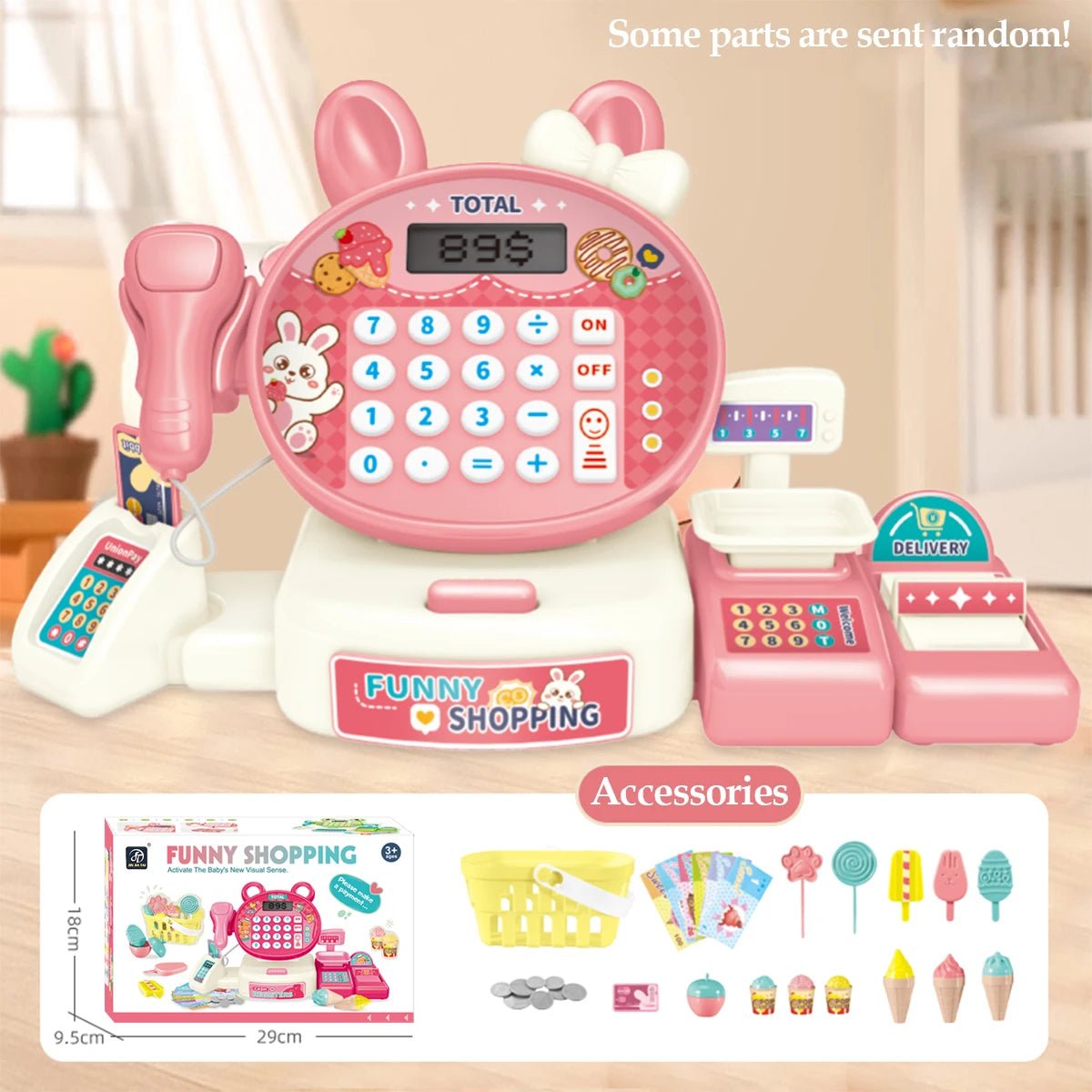 Elektrische Supermarkt-Kasse Spielzeug, Kinder-Spielhaus-Spielzeug Einkaufs-Cartoon-Frosch-Tier-Geschenke für Kinder - flohmarkt-deutschland.shop