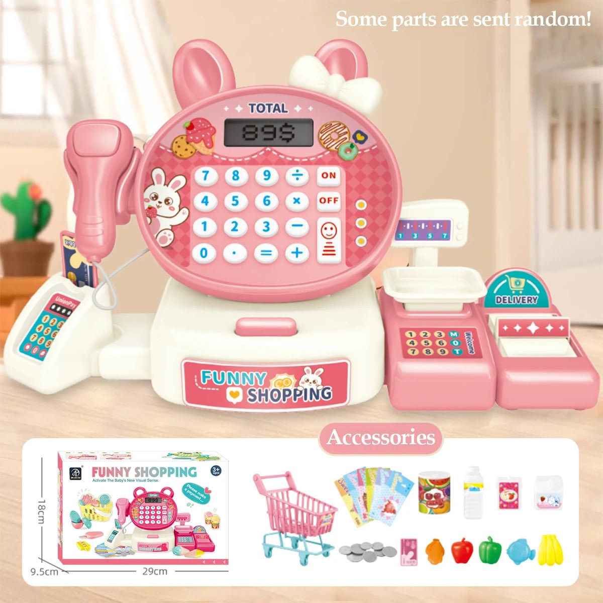 Elektrische Supermarkt-Kasse Spielzeug, Kinder-Spielhaus-Spielzeug Einkaufs-Cartoon-Frosch-Tier-Geschenke für Kinder - flohmarkt-deutschland.shop
