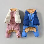 Elfidog Harness Hoodie Overall Hundekleidung Winter Fur Kleine Bis Mittlere Rassen Katzen Schneeanzug Mädchen - Wärmend - flohmarkt-deutschland.shop