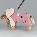 Elfidog Harness Hoodie Overall Hundekleidung Winter Fur Kleine Bis Mittlere Rassen Katzen Schneeanzug Mädchen - Wärmend - flohmarkt-deutschland.shop