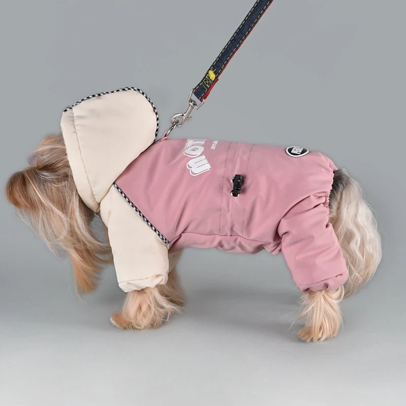Elfidog Harness Hoodie Overall Hundekleidung Winter Fur Kleine Bis Mittlere Rassen Katzen Schneeanzug Mädchen - Wärmend - flohmarkt-deutschland.shop