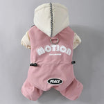 Elfidog Harness Hoodie Overall Hundekleidung Winter Fur Kleine Bis Mittlere Rassen Katzen Schneeanzug Mädchen - Wärmend - flohmarkt-deutschland.shop