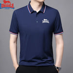 Embroidery New Summer Cotton Polo Shirt Men High Quality Men's Short Sleeve Top Business Casual Breathable Polo-shirt for Men - flohmarkt-deutschland.shop