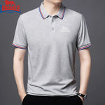 Embroidery New Summer Cotton Polo Shirt Men High Quality Men's Short Sleeve Top Business Casual Breathable Polo-shirt for Men - flohmarkt-deutschland.shop