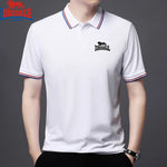 Embroidery New Summer Cotton Polo Shirt Men High Quality Men's Short Sleeve Top Business Casual Breathable Polo-shirt for Men - flohmarkt-deutschland.shop