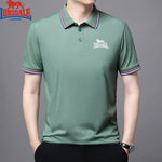 Embroidery New Summer Cotton Polo Shirt Men High Quality Men's Short Sleeve Top Business Casual Breathable Polo-shirt for Men - flohmarkt-deutschland.shop